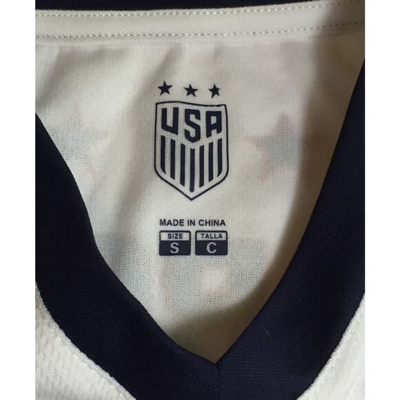 USWNT PLAYERS USA White "Morgan #13" Jersey Girls Small Soccer - Picture 4 of 4
